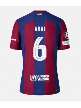 Barcelona Paez Gavi #6 Replika Hemmakläder 2023-24 Kortärmad